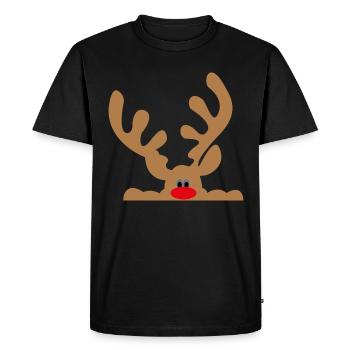 élan - T-shirt Premium bio Homme - noir - Devant - Nico (187cm)