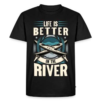 Canoe Canoeist Canoeist Canoeist - Men's Premium Organic T-Shirt - black - Front - Nico (187cm)