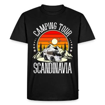 Camping Camper Camping Scandinavia - Men's Premium Organic T-Shirt - black - Front - Nico (187cm)