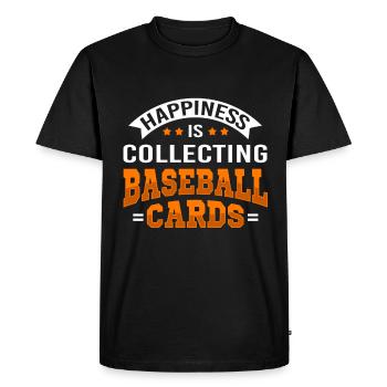 Cartes de baseball Cartes à collectionner chanceuses - T-shirt Premium bio Homme - noir - Devant - Nico (187cm)
