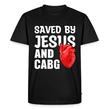 Coronary bypass surgery heart surgery - Men's Premium Organic T-Shirt - black - Front - Nico (187cm)
