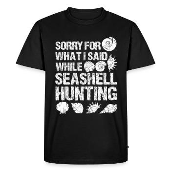 Shell Collector & Shell Collection - Men's Premium Organic T-Shirt - black - Front - Nico (187cm)