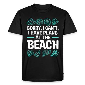 Collecting mussels Beachcombing - Men's Premium Organic T-Shirt - black - Front - Nico (187cm)
