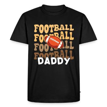 Football Daddy Joueur de football américain Sports - T-shirt Premium bio Homme - noir - Devant - Nico (187cm)