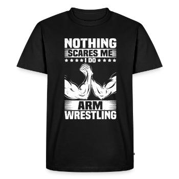 Arm wrestling Armwrestling Armwrestler - Men's Premium Organic T-Shirt - black - Front - Nico (187cm)