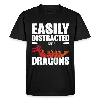 Dragon Boat Funny Dragonboat Racing - T-shirt Premium bio Homme - noir - Devant - Nico (187cm)
