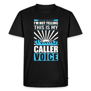 Dragon Boat Caller Voix Dragonboat - T-shirt Premium bio Homme - noir - Devant - Nico (187cm)