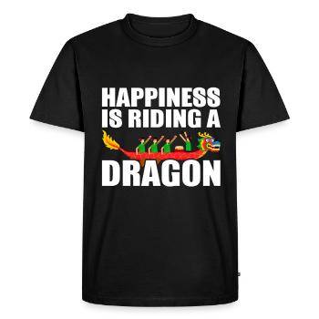 Dragon Boat Pagayant Dragon Boat - T-shirt Premium bio Homme - noir - Devant - Nico (187cm)