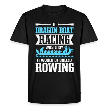 Dragonboat Racing Dragon Boat Paddle - T-shirt Premium bio Homme - noir - Devant - Nico (187cm)