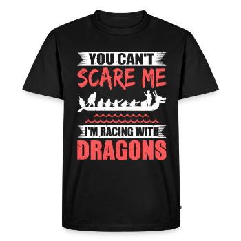 Dragon boat riding Dragonboat Racing - Men's Premium Organic T-Shirt - black - Front - Nico (187cm)