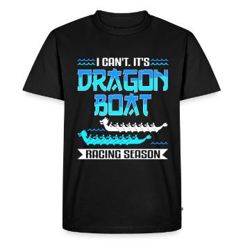 Dragon Boat Fun & Dragonboat Paddle - T-shirt Premium bio Homme - noir - Devant - Nico (187cm)