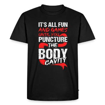 Taxidermist Taxidermie Tierpräparator - Men's Premium Organic T-Shirt - black - Front - Nico (187cm)