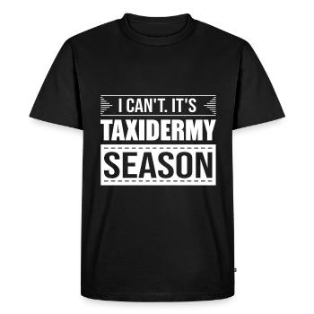 Taxidermiste taxidermiste Taxidermie - T-shirt Premium bio Homme - noir - Devant - Nico (187cm)