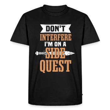 LARP Roleplaying Larping RPG Fantasy - Men's Premium Organic T-Shirt - black - Front - Nico (187cm)