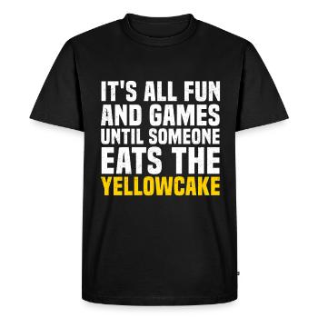 Yellowcake Atomic Energy Nuclear Atomic Power - Men's Premium Organic T-Shirt - black - Front - Nico (187cm)