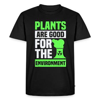 Centrale Nucléaire Énergie Nucléaire Radioactive Nucléaire - T-shirt Premium bio Homme - noir - Devant - Nico (187cm)