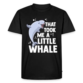 baleine mammifère marin béluga mer - T-shirt Premium bio Homme - noir - Devant - Nico (187cm)