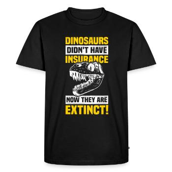 Insurance Agent Funny Actuary - Men's Premium Organic T-Shirt - black - Front - Nico (187cm)