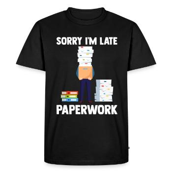 Insurance Agent Actuary Life Insurance - Men's Premium Organic T-Shirt - black - Front - Nico (187cm)