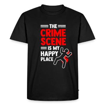 Crime Scene Forensic Scientist Forensic Science - Men's Premium Organic T-Shirt - black - Front - Nico (187cm)