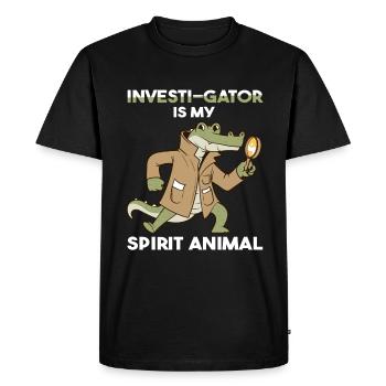 Forensic Scientist Forensic Investigator - Men's Premium Organic T-Shirt - black - Front - Nico (187cm)