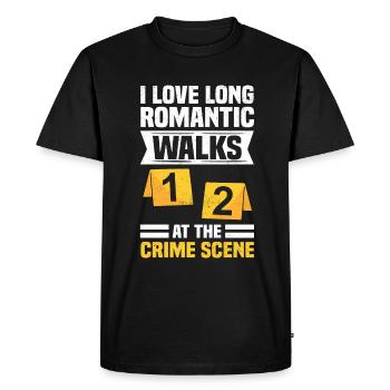 Forensic Scientist Criminology Crime Scene Evidence - Men's Premium Organic T-Shirt - black - Front - Nico (187cm)