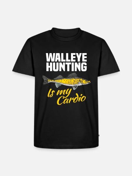 Walleye fischen Zander Angeln - Männer Premium Bio T-Shirt - Schwarz