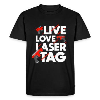 Laser Tag Laser Gun Laser Tag - T-shirt Premium bio Homme - noir - Devant - Nico (187cm)