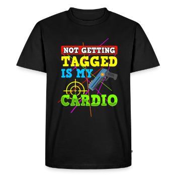 Laser Tag Laser Gun Laser Tag Beam - T-shirt Premium bio Homme - noir - Devant - Nico (187cm)