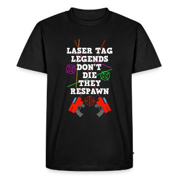 Laser Tag Laser Gun Laser Tag Laser Beam - T-shirt Premium bio Homme - noir - Devant - Nico (187cm)