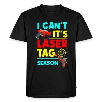 Laser Tag Laser Gun Laser Tag Lasergame - T-shirt Premium bio Homme - noir - Devant - Nico (187cm)