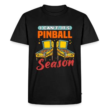 Pinball Machine Pinball Jeux rétro drôle - T-shirt Premium bio Homme - noir - Devant - Nico (187cm)