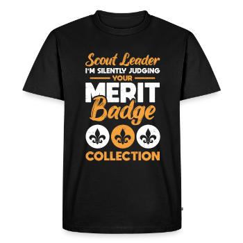 Scouting Scout Patch Scout Guide - Men's Premium Organic T-Shirt - black - Front - Nico (187cm)