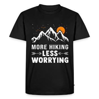 Randonnée en montagne Randonnée alpinistes - T-shirt Premium bio Homme - noir - Devant - Nico (187cm)