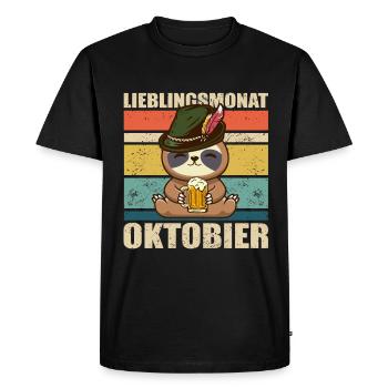 Buveurs de bière, bière, alcool, amateurs de bière, octoians - T-shirt Premium bio Homme - noir - Devant - Nico (187cm)