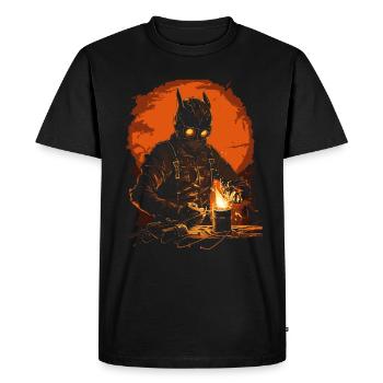 Steampunk Welder – Halloween Outfit - Men's Premium Organic T-Shirt - black - Front - Nico (187cm)