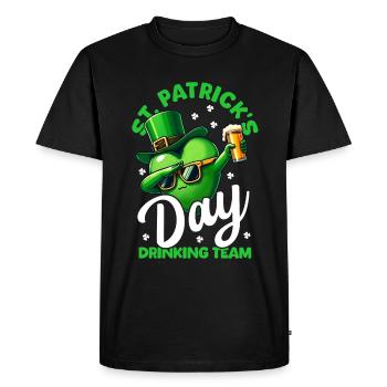 L’équipe des buveurs de bière de la Saint-Patrick Pub irlandais - T-shirt Premium bio Homme - noir - Devant - Nico (187cm)
