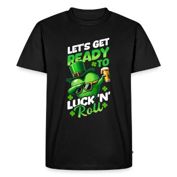Boisson à la bière irlandaise de la Saint-Patrick Irlande - T-shirt Premium bio Homme - noir - Devant - Nico (187cm)