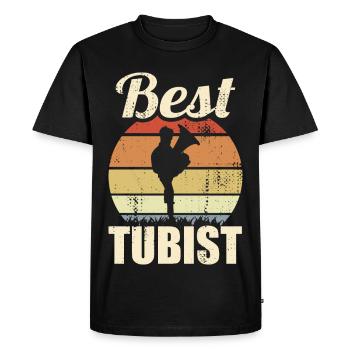 Best Tuba Player - Men's Premium Organic T-Shirt - black - Front - Nico (187cm)