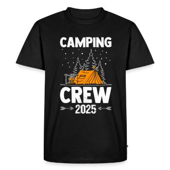 Camping 2025 Camping Camper Camping Campfire - Men's Premium Organic T-Shirt - black - Front - Nico (187cm)