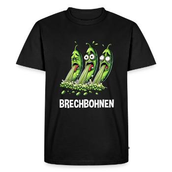 Green Beans Beans Gardener Garden - Men's Premium Organic T-Shirt - black - Front - Nico (187cm)