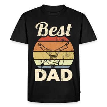 Best Breakdance Dad - Men's Premium Organic T-Shirt - black - Front - Nico (187cm)
