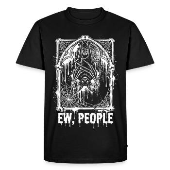 Ew People Bat Gothic - Men's Premium Organic T-Shirt - black - Front - Nico (187cm)