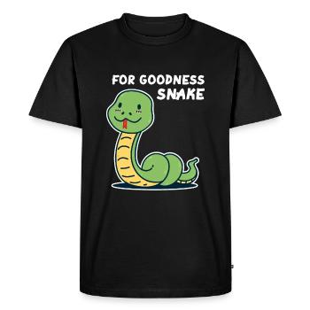 Pour les fans de Goodness Snake Sweet Snake Snake - T-shirt Premium bio Homme - noir - Devant - Nico (187cm)