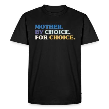 Mère par choix pour le choix Féministe - T-shirt Premium bio Homme - noir - Devant - Nico (187cm)