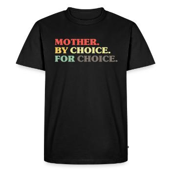 Mère par choix pour le choix Féministe - T-shirt Premium bio Homme - noir - Devant - Nico (187cm)