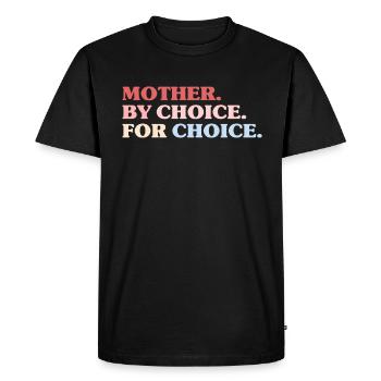 Mère par choix pour le choix Féministe - T-shirt Premium bio Homme - noir - Devant - Nico (187cm)