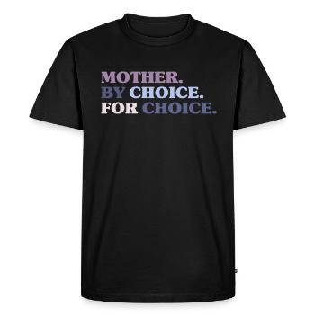 Mère par choix pour le choix Féministe - T-shirt Premium bio Homme - noir - Devant - Nico (187cm)