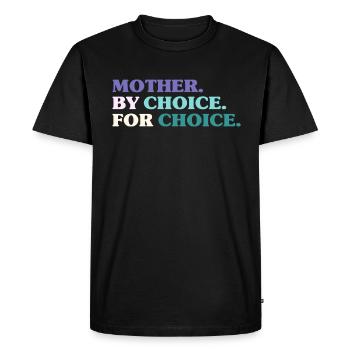 Mère par choix pour le choix Féministe - T-shirt Premium bio Homme - noir - Devant - Nico (187cm)
