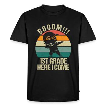 First grade teachers back to school - Men's Premium Organic T-Shirt - black - Front - Nico (187cm)